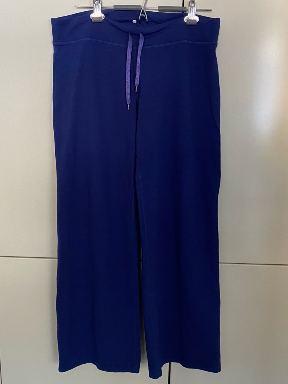 Lululemon Purple Wide-Leg Lounge Pants with Drawstring